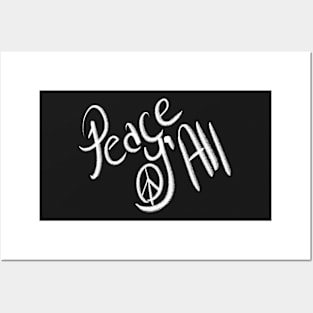 peace you all, peace y'all themed graphic design Posters and Art